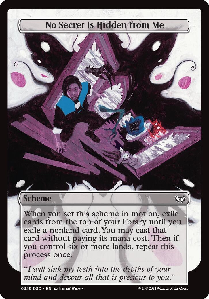 Image for No Secret Is Hidden from Me (Full Art) (349) [Duskmourn] - Magic: The Gathering