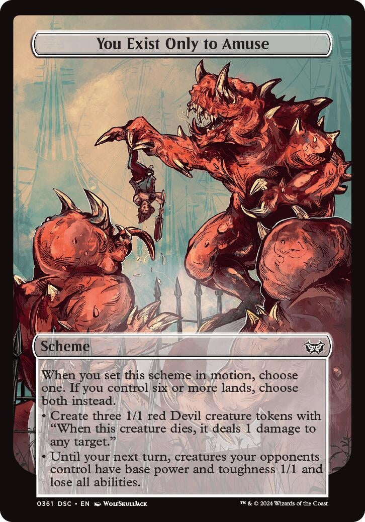 Image for You Exist Only to Amuse (Full Art) (361) [Duskmourn] - Magic: The Gathering
