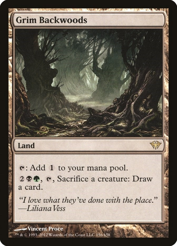 Image for Grim Backwoods (156) [Dark Ascension] - Magic: The Gathering