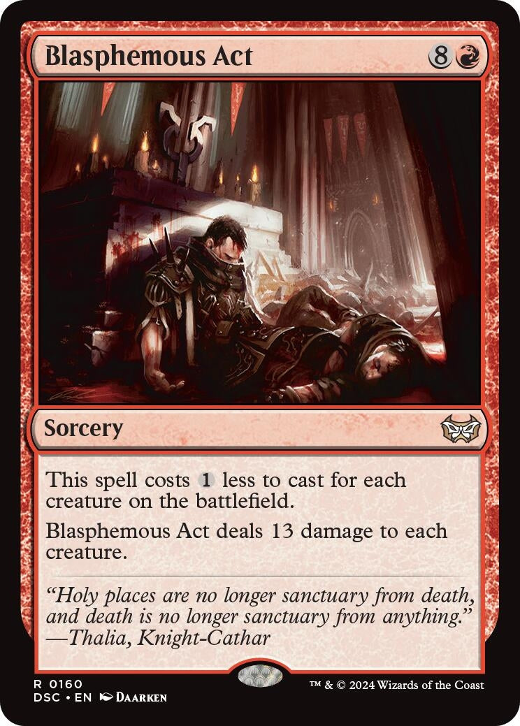 Image for Blasphemous Act (160) [Duskmourn: House of Horror] - Magic: The Gathering