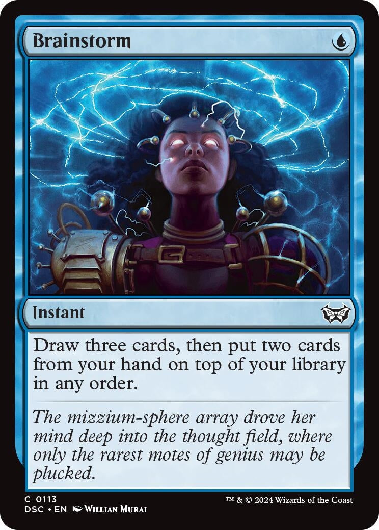 Image for Brainstorm (113) [Duskmourn: House of Horror] - Magic: The Gathering