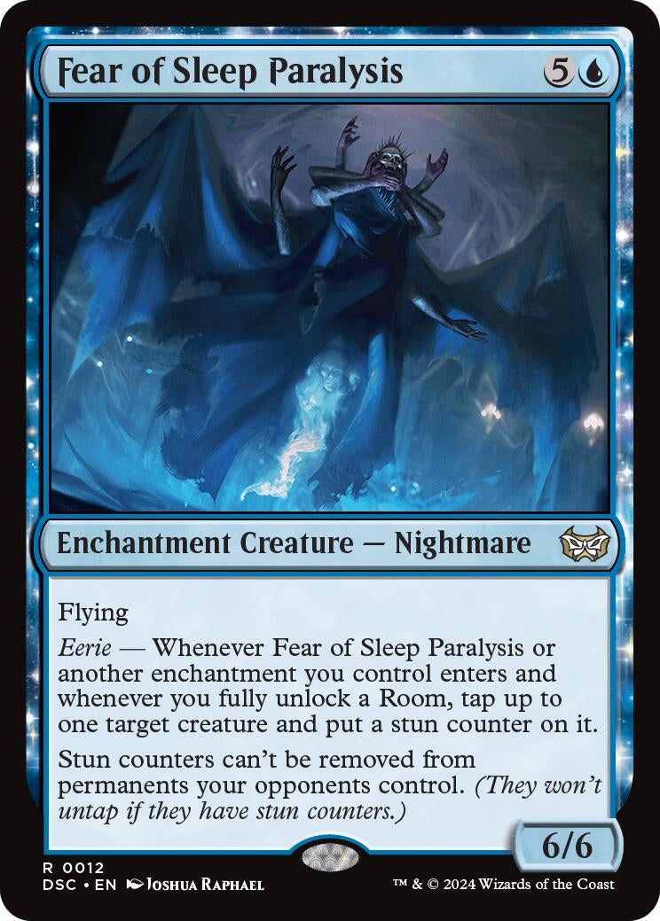 Fear of Sleep Paralysis (12) [Commander: Duskmourn: House of Horror]