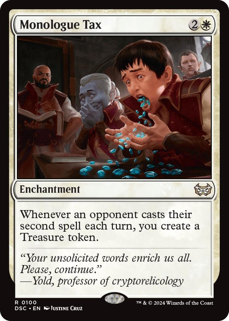 Monologue Tax (100) [Commander: Duskmourn: House of Horror]