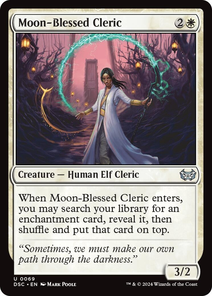 Image for Moon-Blessed Cleric (69) [Duskmourn: House of Horror] - Magic: The Gathering