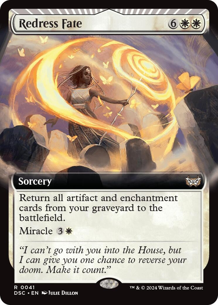 Image for Redress Fate (Extended Art) (41) [Duskmourn: House of Horror] - Magic: The Gathering