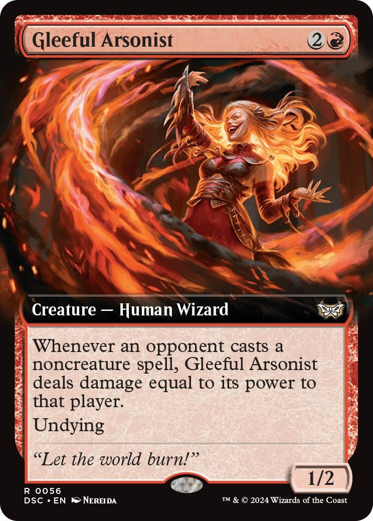 Image for Gleeful Arsonist (Extended Art) (56) [Duskmourn: House of Horror] - Magic: The Gathering