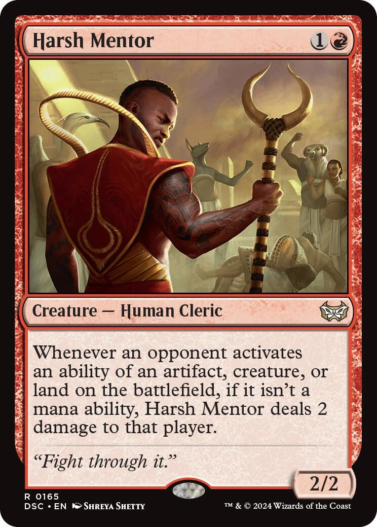 Image for Harsh Mentor (165) [Duskmourn: House of Horror] - Magic: The Gathering