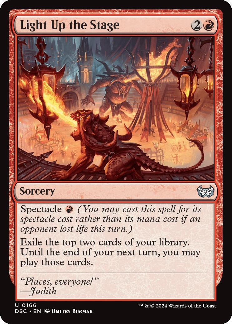 Image for Light Up the Stage (166) [Duskmourn: House of Horror] - Magic: The Gathering