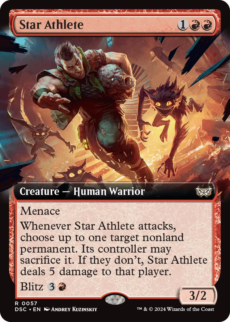 Image for Star Athlete (Extended Art) (57) [Duskmourn: House of Horror] - Magic: The Gathering