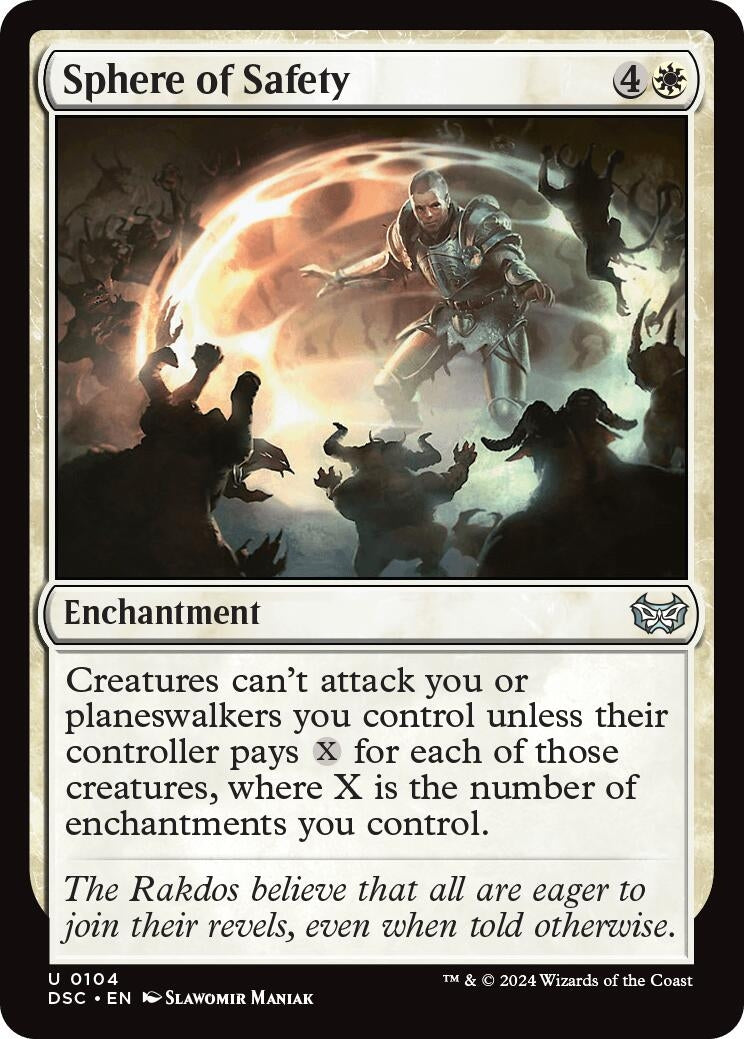 Image for Sphere of Safety (104) [Duskmourn: House of Horror] - Magic: The Gathering