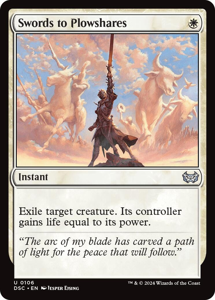 Image for Swords to Plowshares (106) [Duskmourn: House of Horror] - Magic: The Gathering