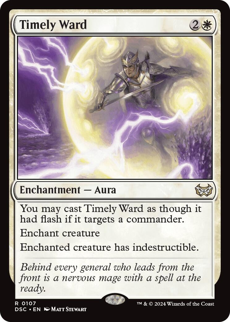 Image for Timely Ward (107) [Duskmourn: House of Horror] - Magic: The Gathering