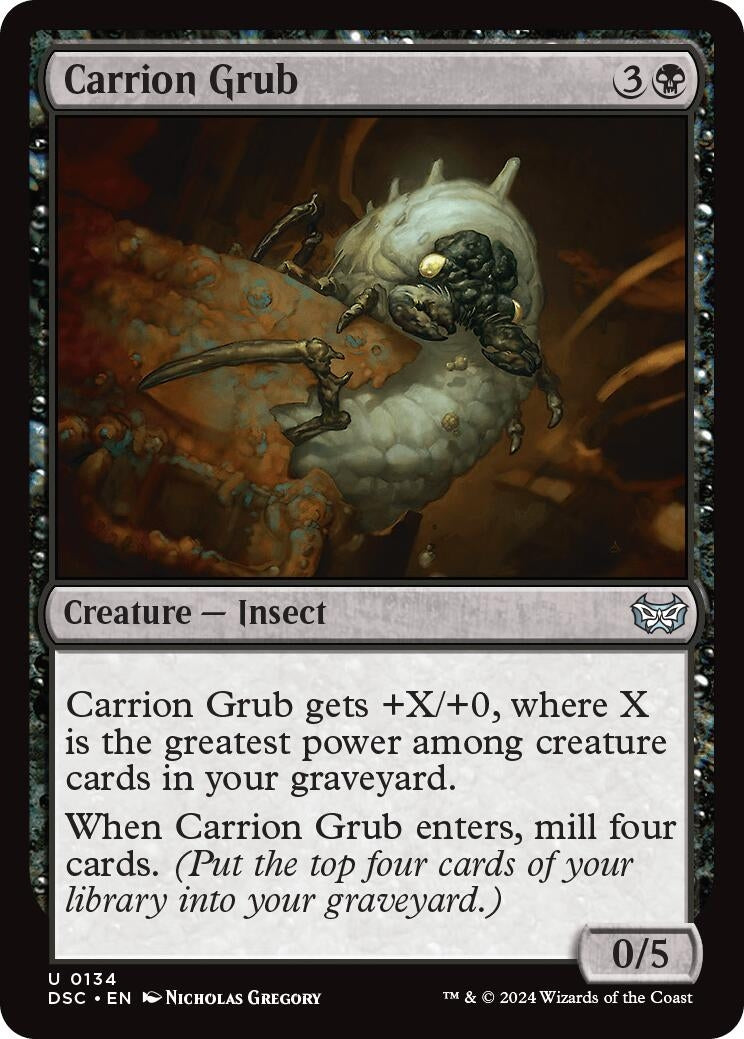 Image for Carrion Grub (134) [Duskmourn: House of Horror] - Magic: The Gathering
