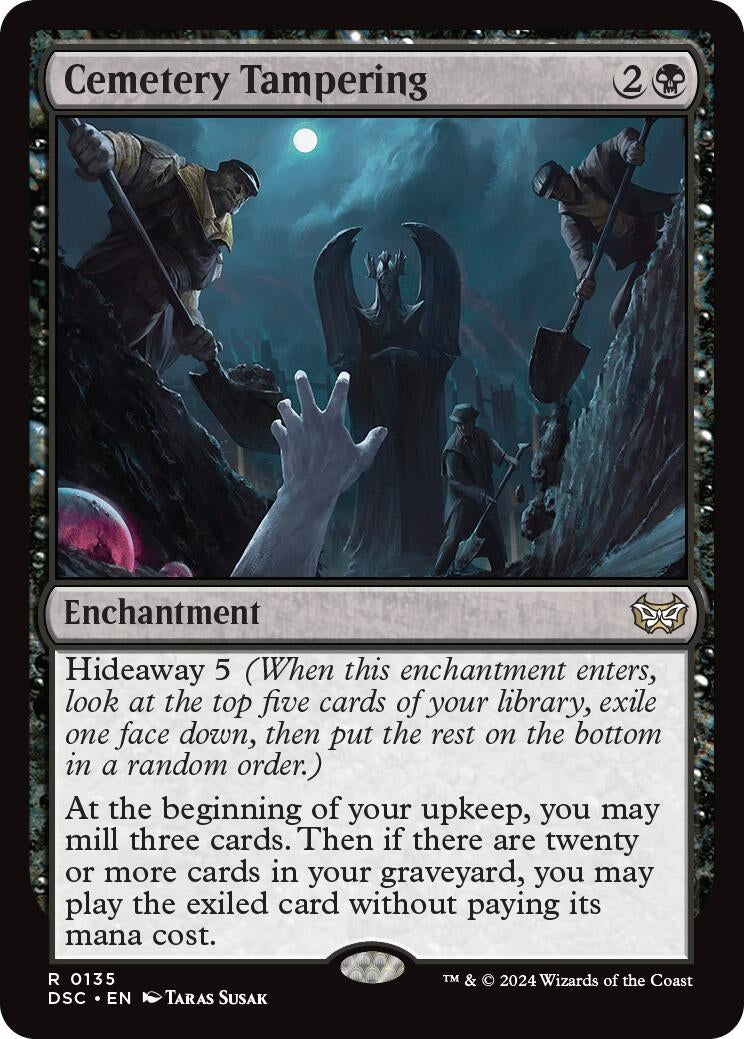 Image for Cemetery Tampering (135) [Duskmourn: House of Horror] - Magic: The Gathering