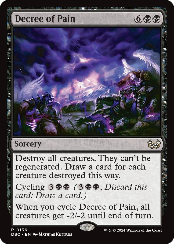 Image for Decree of Pain (136) [Duskmourn: House of Horror] - Magic: The Gathering