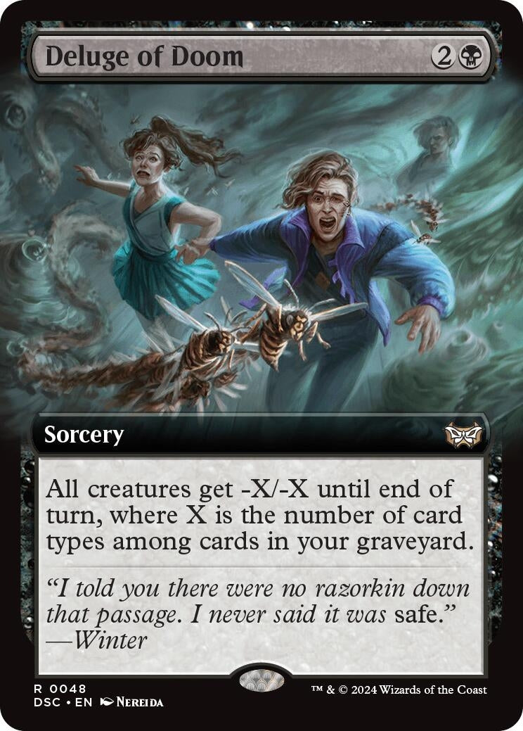 Image for Deluge of Doom (Extended Art) (48) [Duskmourn: House of Horror] - Magic: The Gathering