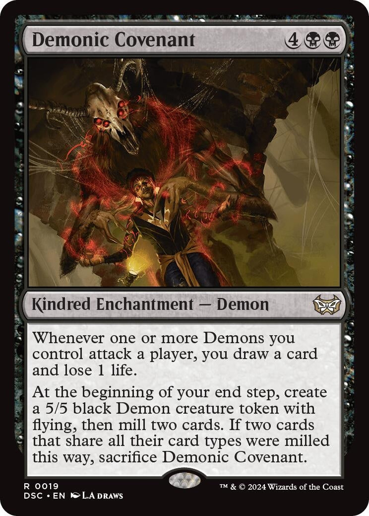 Image for Demonic Covenant (19) [Duskmourn: House of Horror] - Magic: The Gathering