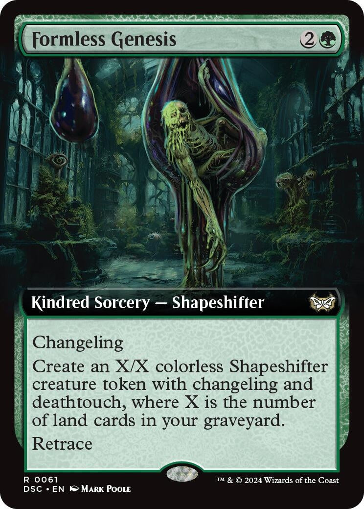 Image for Formless Genesis (Extended Art) (61) [Duskmourn: House of Horror] - Magic: The Gathering