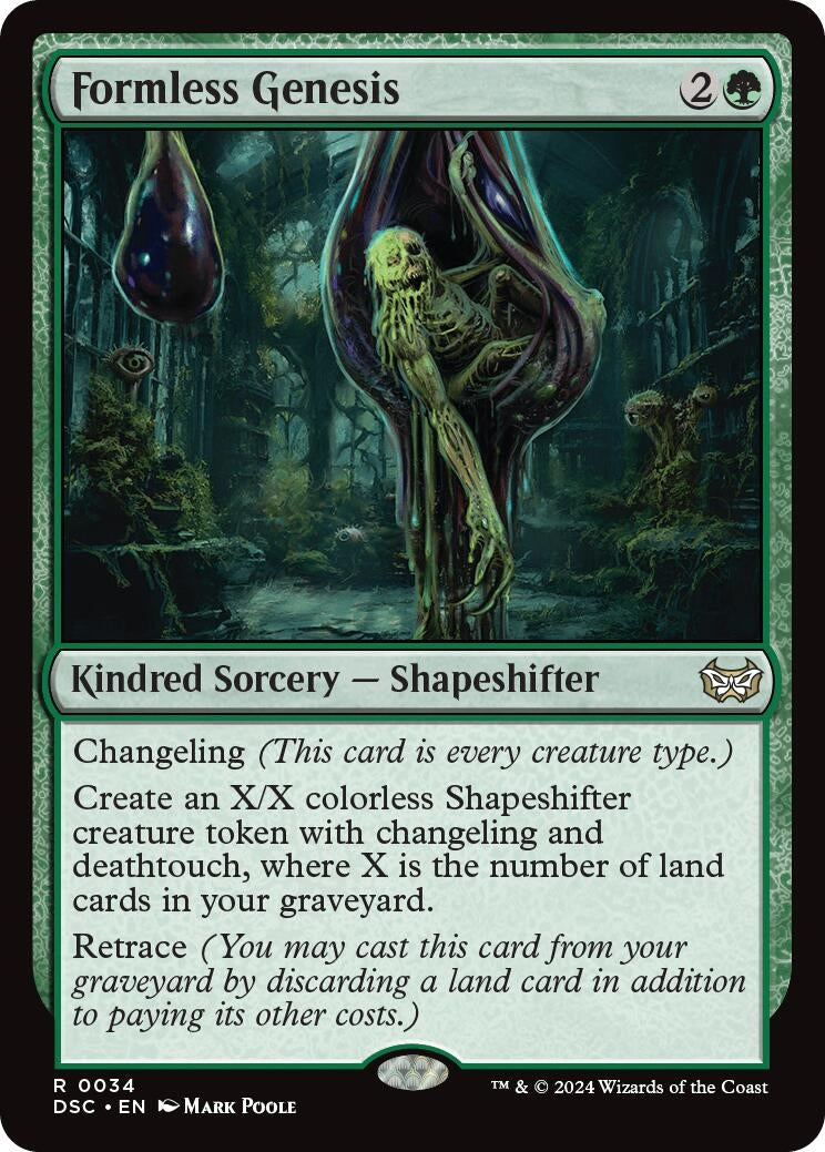 Image for Formless Genesis (34) [Duskmourn: House of Horror] - Magic: The Gathering