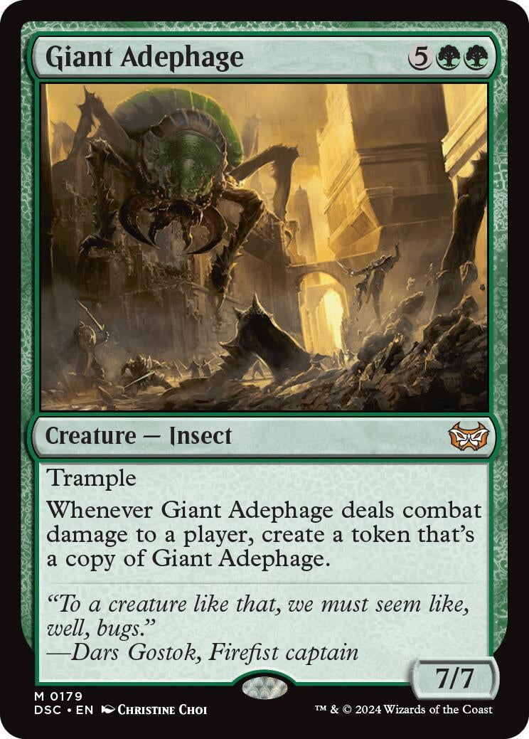 Image for Giant Adephage (179) [Duskmourn: House of Horror] - Magic: The Gathering