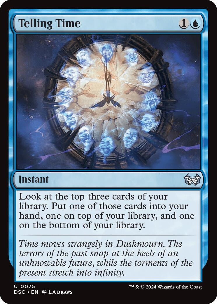Image for Telling Time (75) [Duskmourn: House of Horror] - Magic: The Gathering