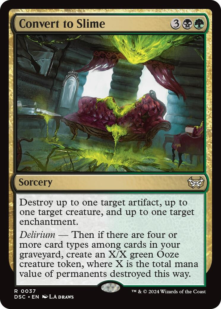 Image for Convert to Slime (37) [Duskmourn: House of Horror] - Magic: The Gathering