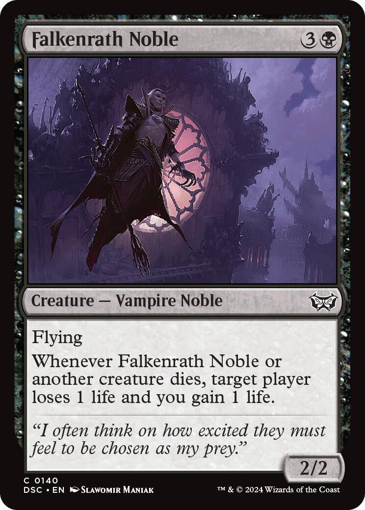 Image for Falkenrath Noble (140) [Duskmourn: House of Horror] - Magic: The Gathering