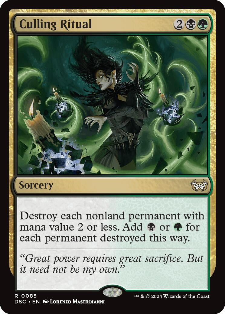 Image for Culling Ritual (85) [Duskmourn: House of Horror] - Magic: The Gathering