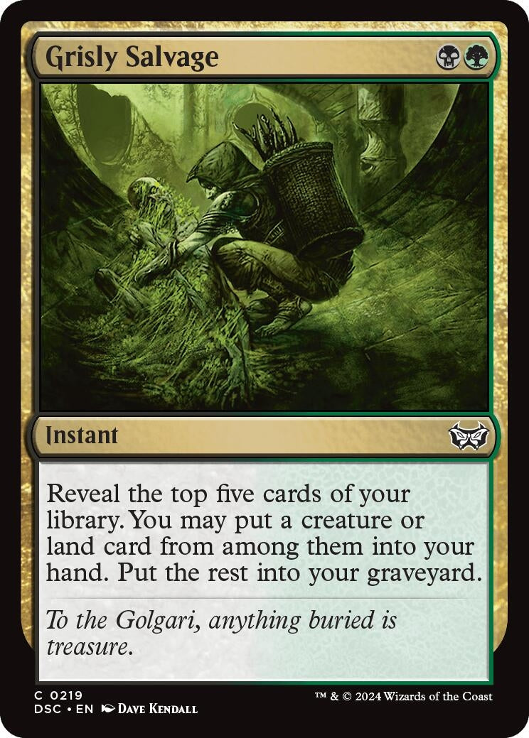 Image for Grisly Salvage (219) [Duskmourn: House of Horror] - Magic: The Gathering