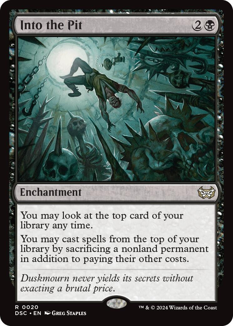 Image for Into the Pit (20) [Duskmourn: House of Horror] - Magic: The Gathering