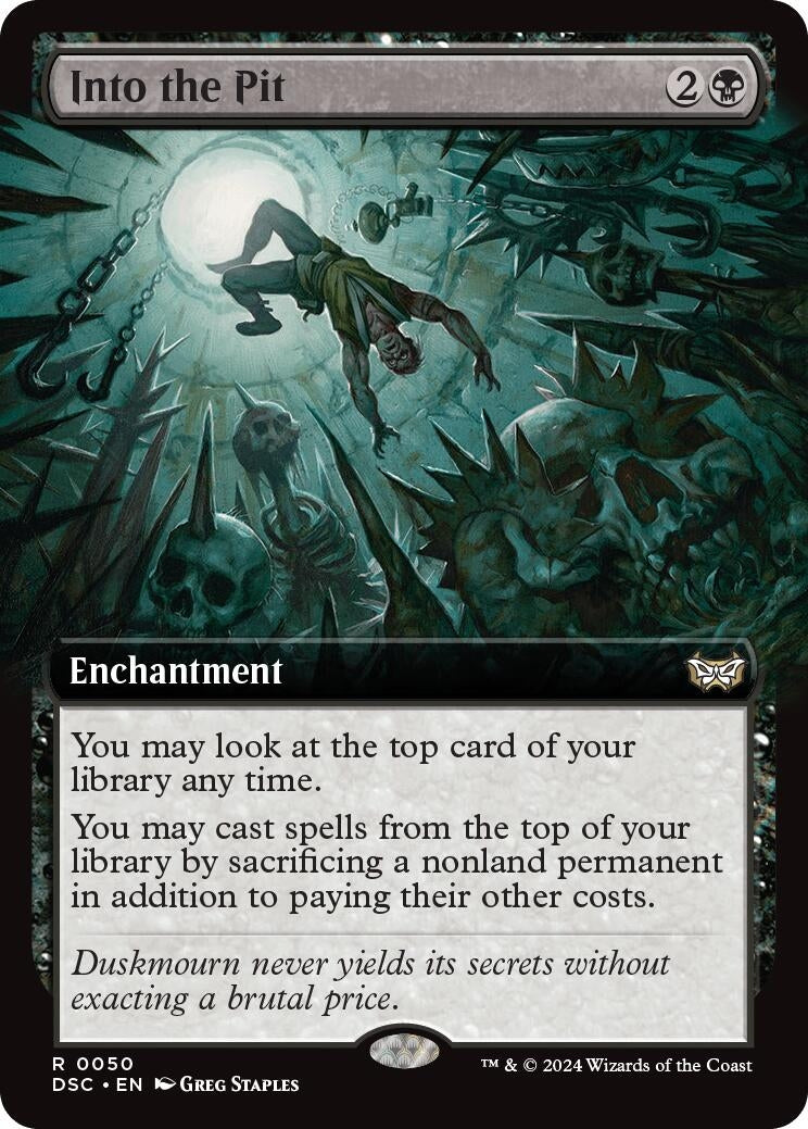 Image for Into the Pit (Extended Art) (50) [Duskmourn: House of Horror] - Magic: The Gathering