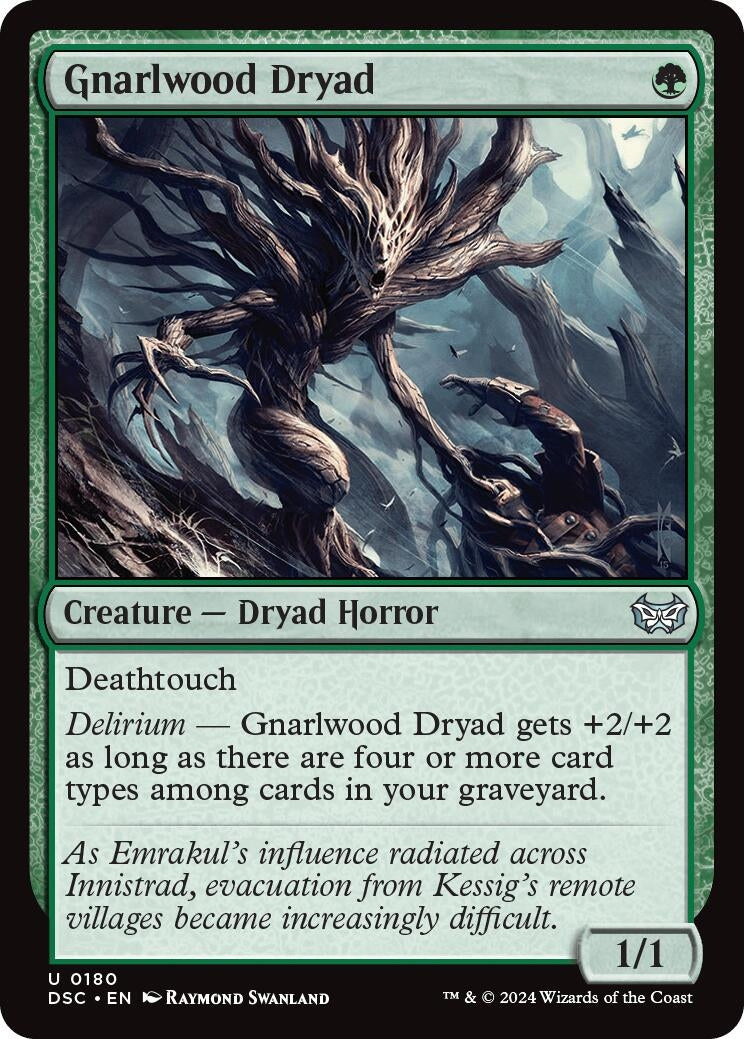 Image for Gnarlwood Dryad (180) [Duskmourn: House of Horror] - Magic: The Gathering