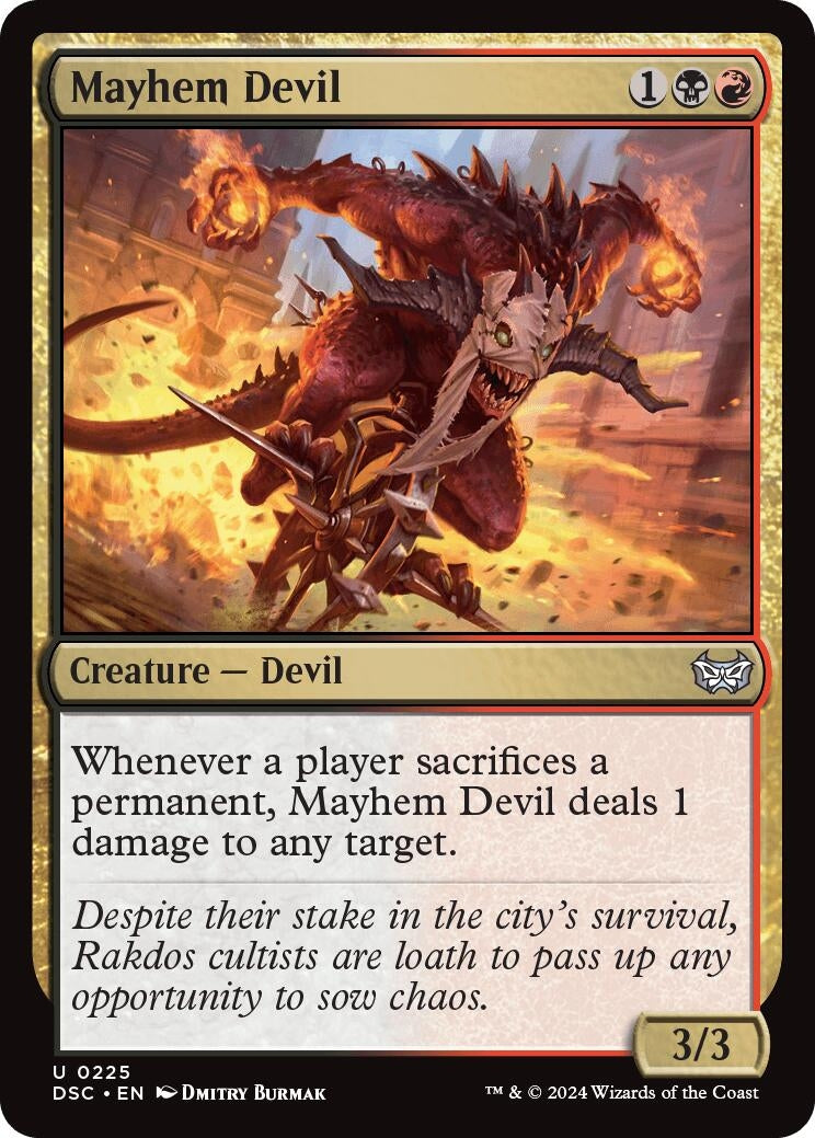 Image for Mayhem Devil (225) [Duskmourn: House of Horror] - Magic: The Gathering