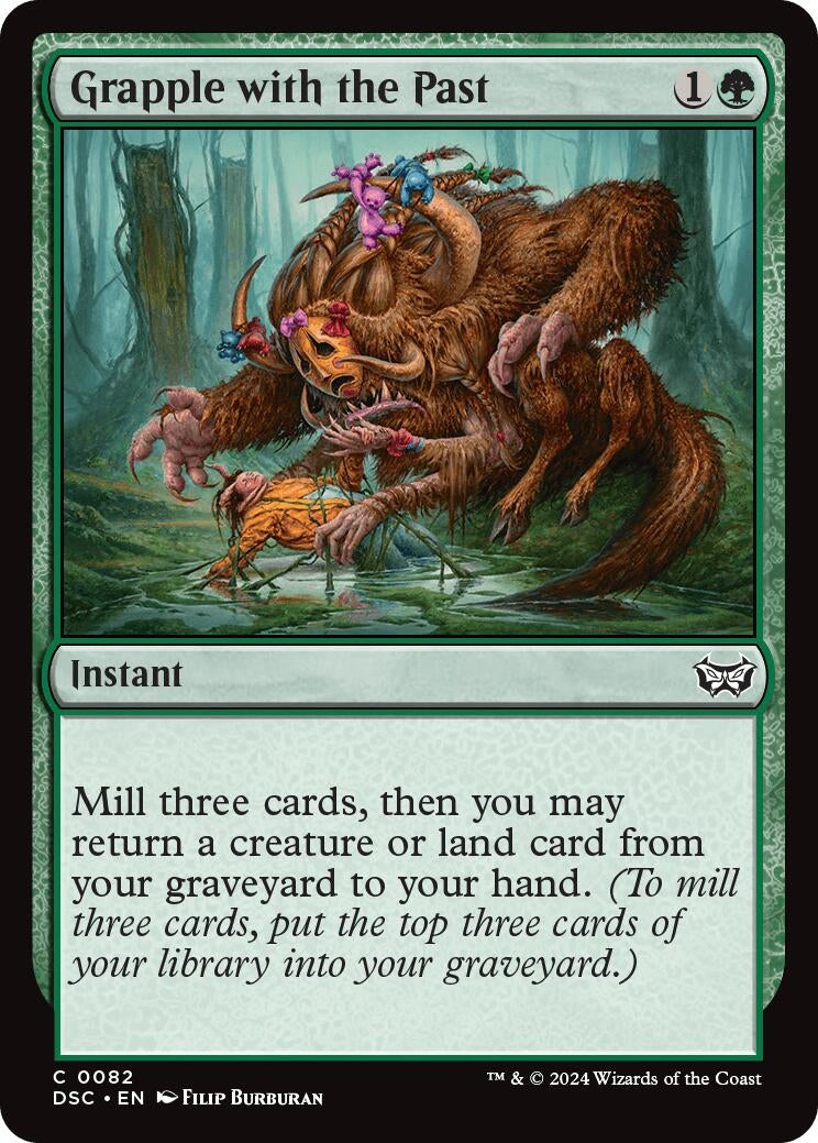 Image for Grapple with the Past (82) [Duskmourn: House of Horror] - Magic: The Gathering
