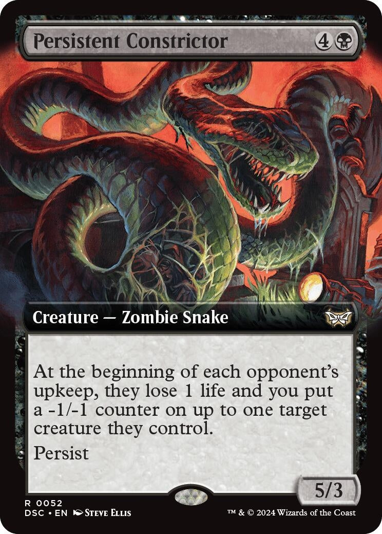 Image for Persistent Constrictor (Extended Art) (52) [Duskmourn: House of Horror] - Magic: The Gathering