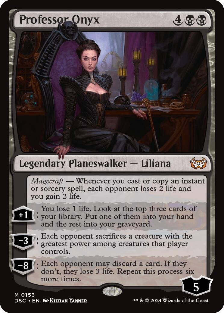 Image for Professor Onyx (153) [Duskmourn: House of Horror] - Magic: The Gathering