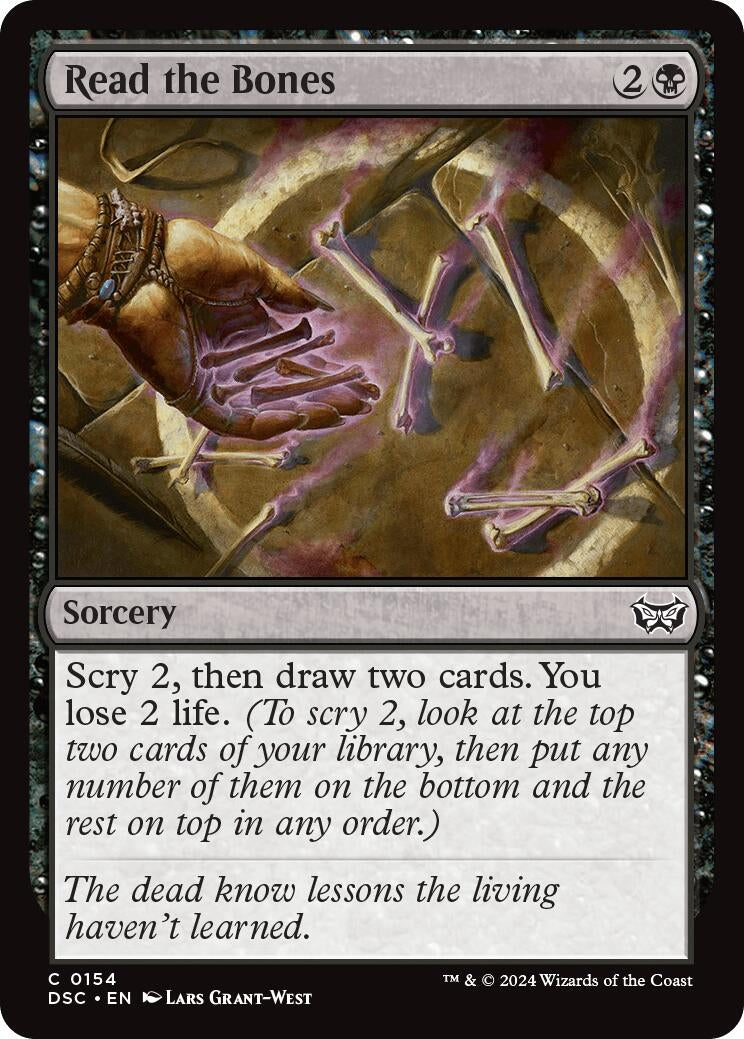 Image for Read the Bones (154) [Duskmourn: House of Horror] - Magic: The Gathering