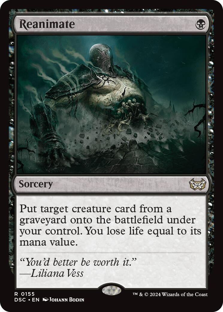Image for Reanimate (155) [Duskmourn: House of Horror] - Magic: The Gathering