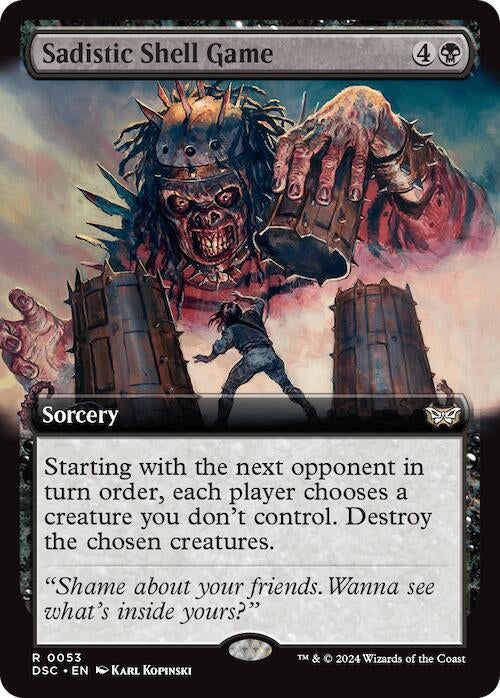 Image for Sadistic Shell Game (Extended Art) (53) [Duskmourn: House of Horror] - Magic: The Gathering