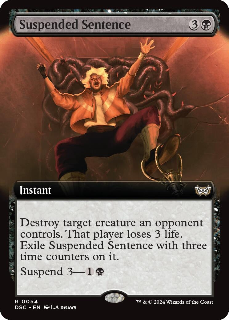 Image for Suspended Sentence (Extended Art) (54) [Duskmourn: House of Horror] - Magic: The Gathering