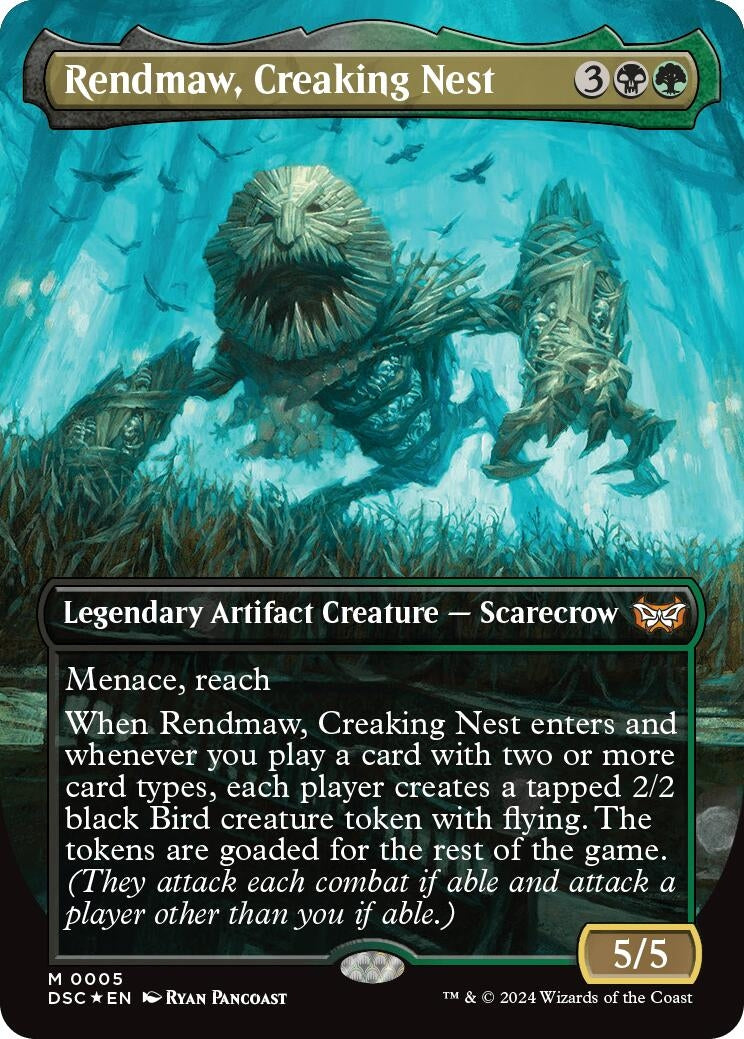 Image for Rendmaw, Creaking Nest (Borderless) (5) [Duskmourn: House of Horror] - Magic: The Gathering
