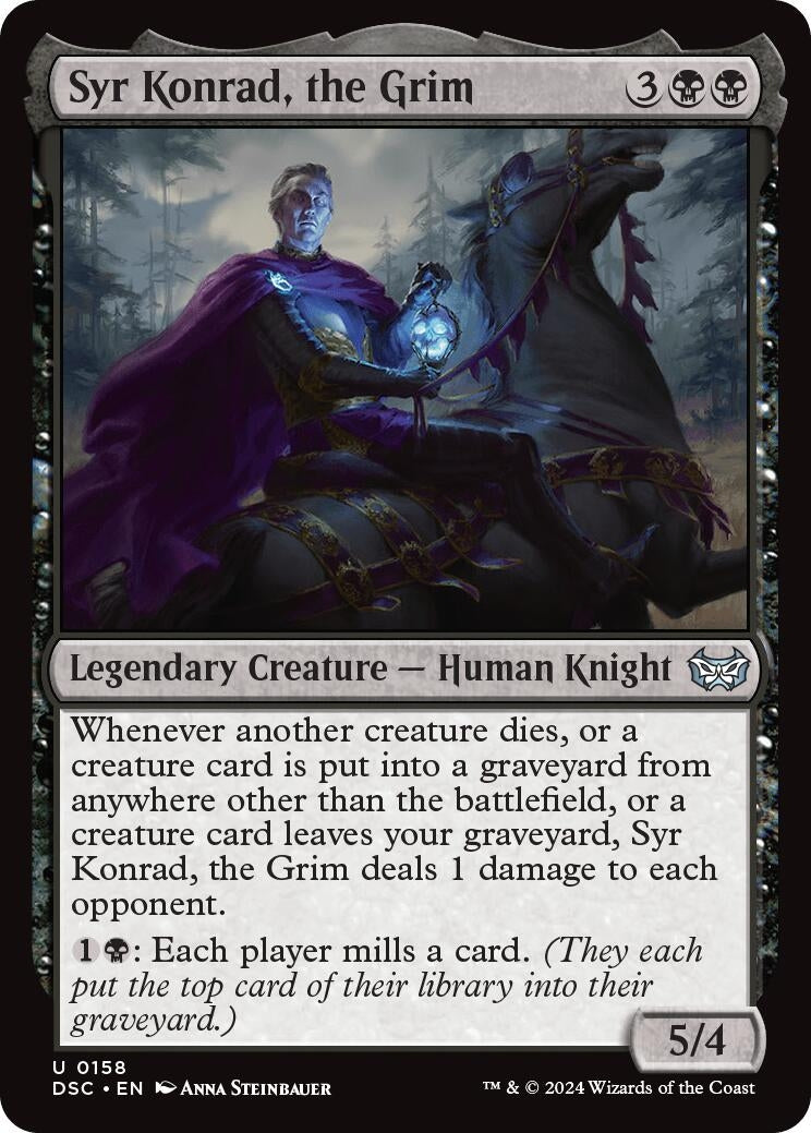 Image for Syr Konrad, the Grim (158) [Duskmourn: House of Horror] - Magic: The Gathering