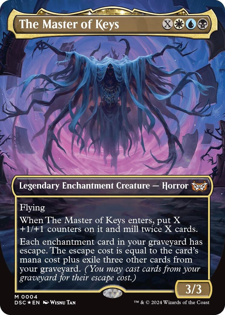 Image for The Master of Keys (Borderless) (4) [Duskmourn: House of Horror] - Magic: The Gathering