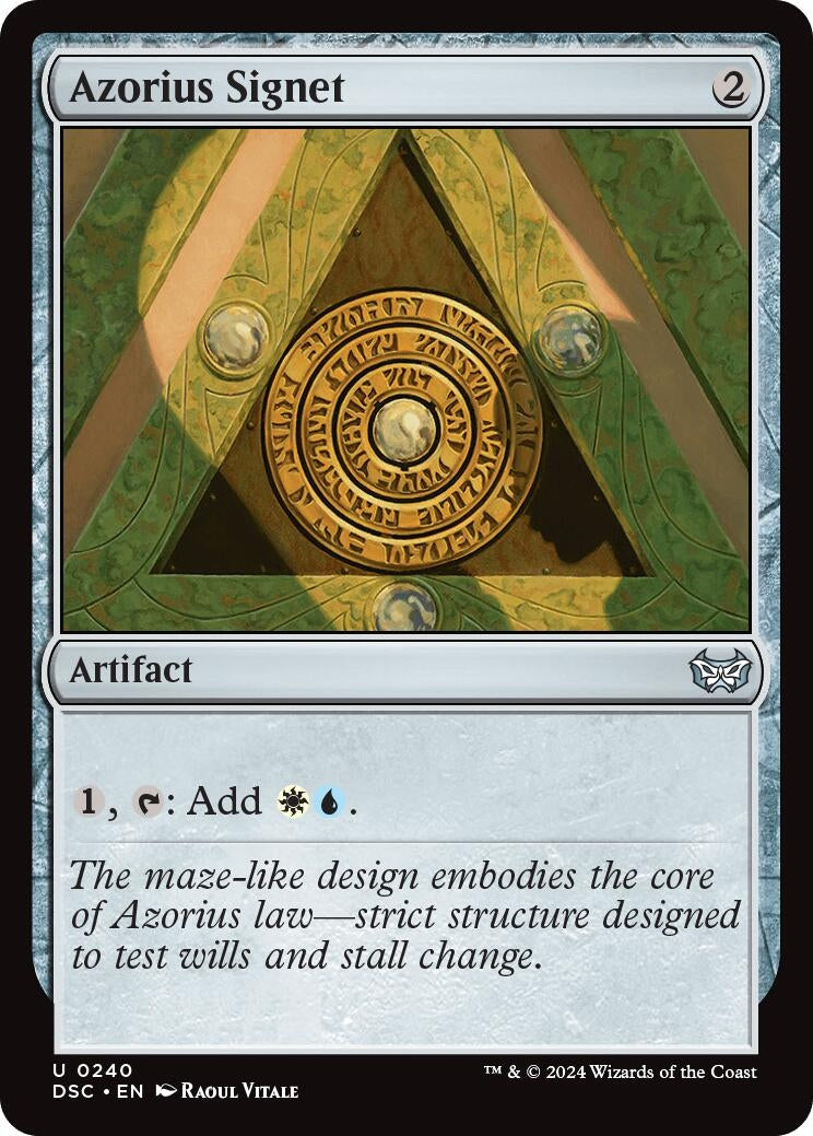 Image for Azorius Signet (240) [Duskmourn: House of Horror] - Magic: The Gathering