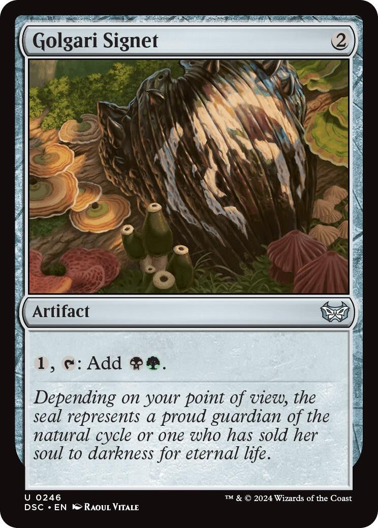 Image for Golgari Signet (246) [Duskmourn: House of Horror] - Magic: The Gathering