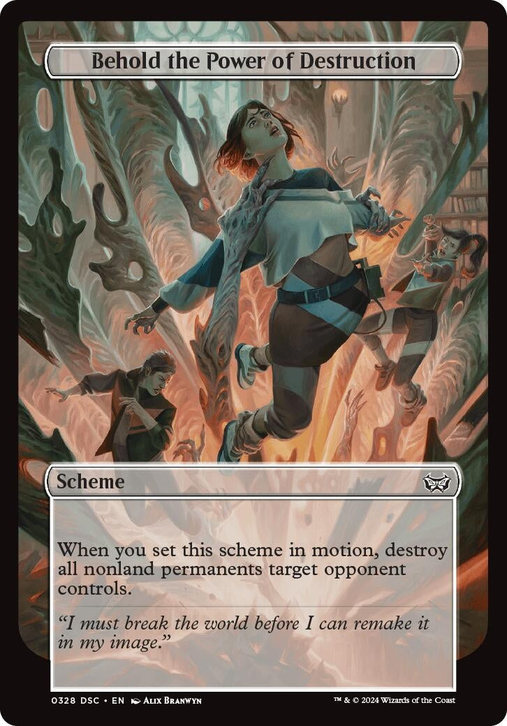 Image for Behold the Power of Destruction (Full Art) (328) [Duskmourn] - Magic: The Gathering