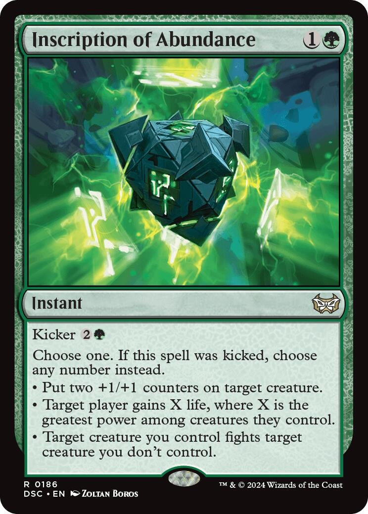 Image for Inscription of Abundance (186) [Duskmourn: House of Horror] - Magic: The Gathering