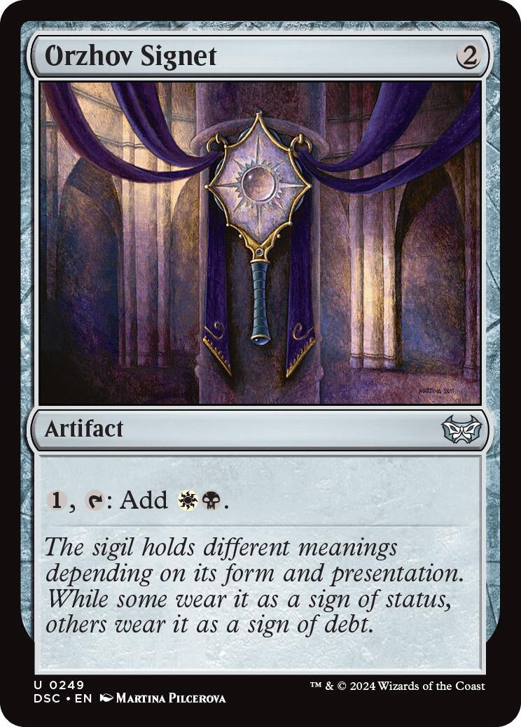 Image for Orzhov Signet (249) [Duskmourn: House of Horror] - Magic: The Gathering