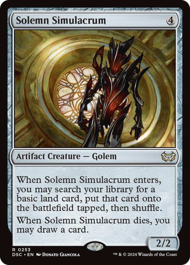 Image for Solemn Simulacrum (253) [Duskmourn: House of Horror] - Magic: The Gathering
