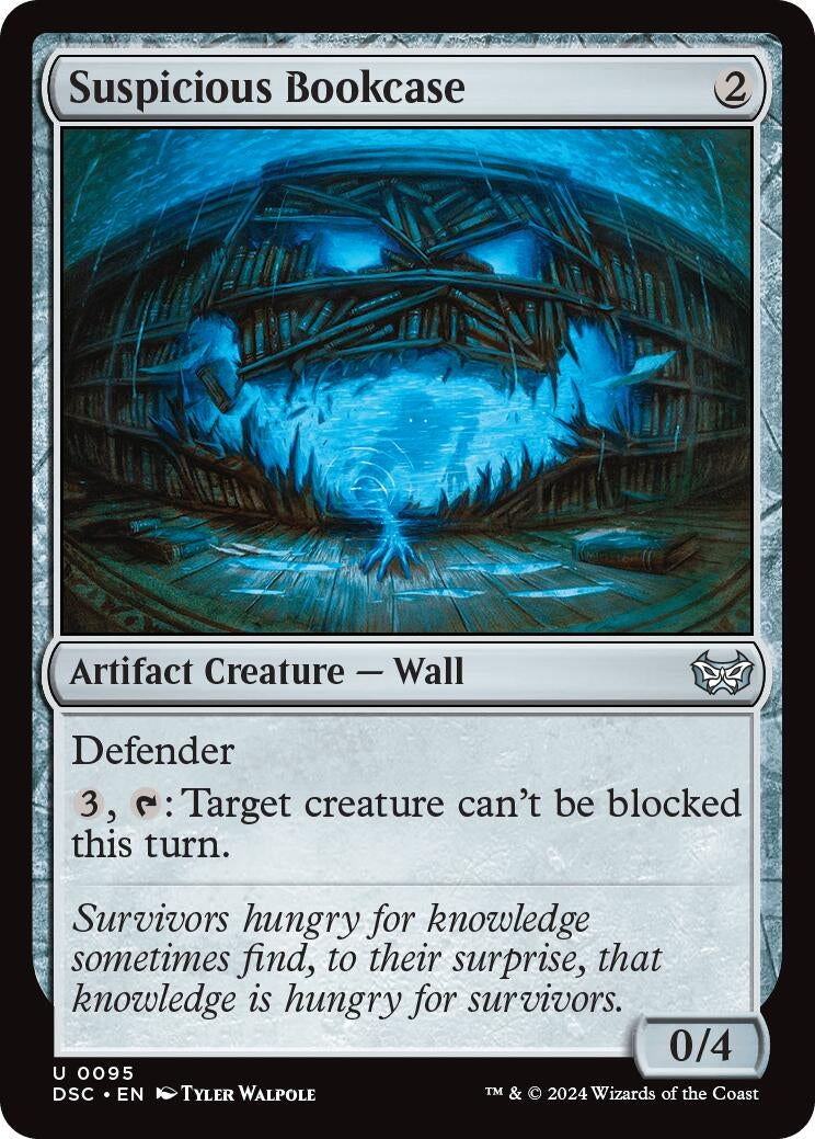 Image for Suspicious Bookcase (95) [Duskmourn: House of Horror] - Magic: The Gathering